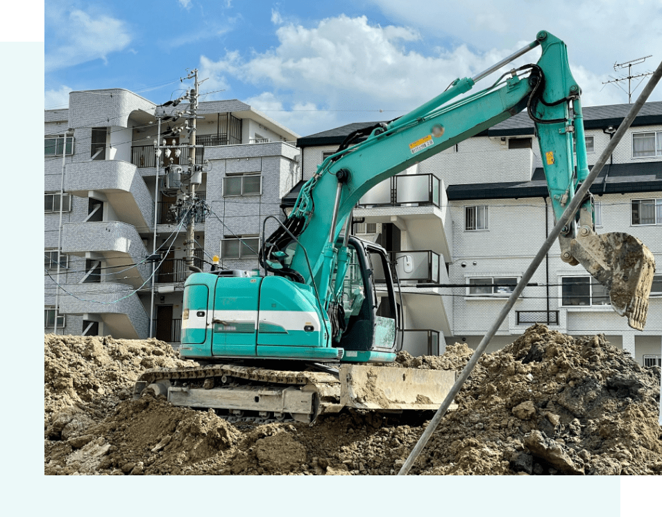 解体工事の様子