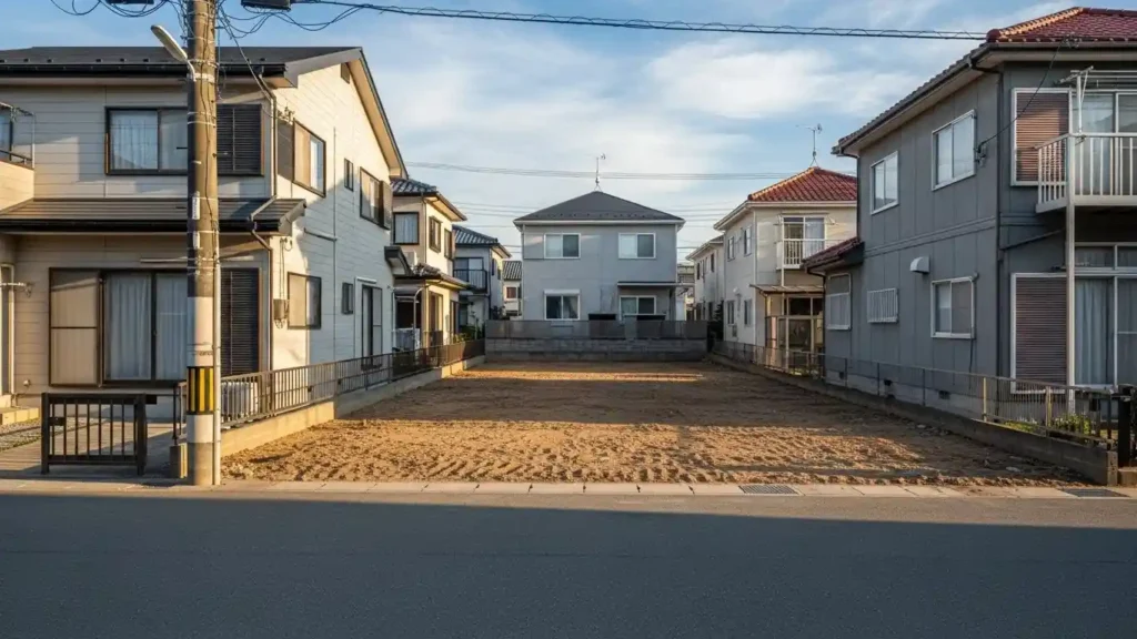 解体工事が完了し綺麗に整地された宇都宮市内の土地