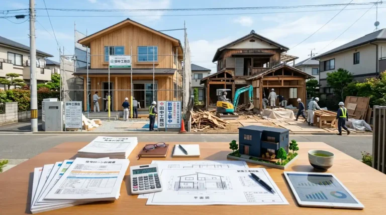 ：住宅ローン残債がある家の建て替えと資金計画・住宅ローン審査をイメージした写真